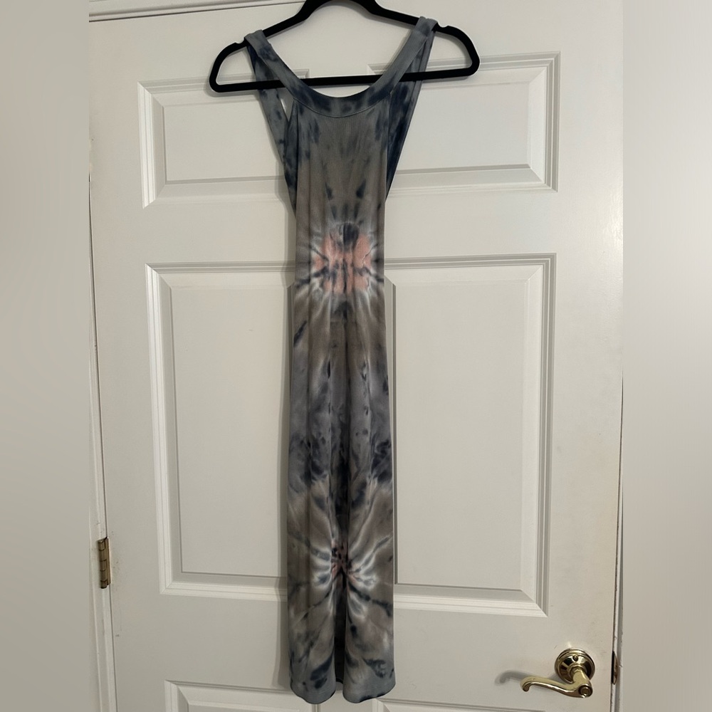 YFB Tie-dyed cross back midi dress size small